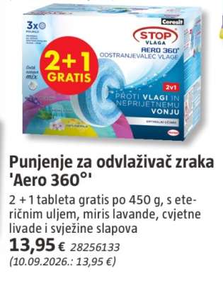 Punjenje za odvlaživač zraka 'Aero 360°'