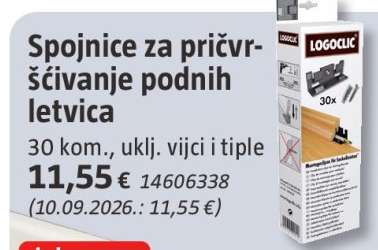 Spojnice za pričvršćivanje podnih letvica