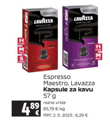 Espresso Maestro, Lavazza
