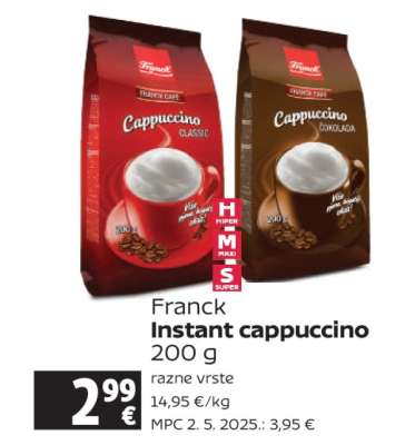 Franck Instant cappuccino