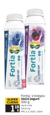 Fortia, 'z bregov Voćni jogurt