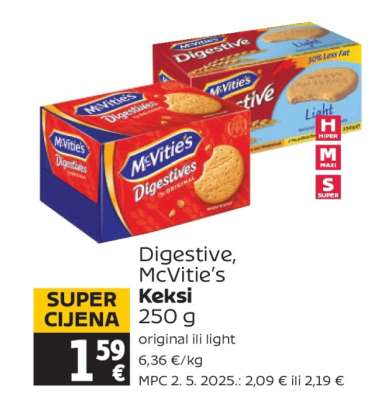 Digestive, McVitie's Keksi