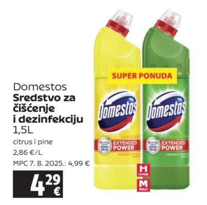DOMESTOS SREDSTVO ZA ČIŠĆENJE I DEZINFEKCIJU