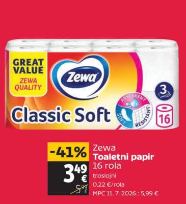 ZEWA Toaletni papir