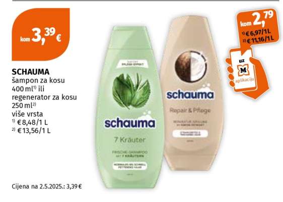 Schauma šampon za kosu ili regenerator
