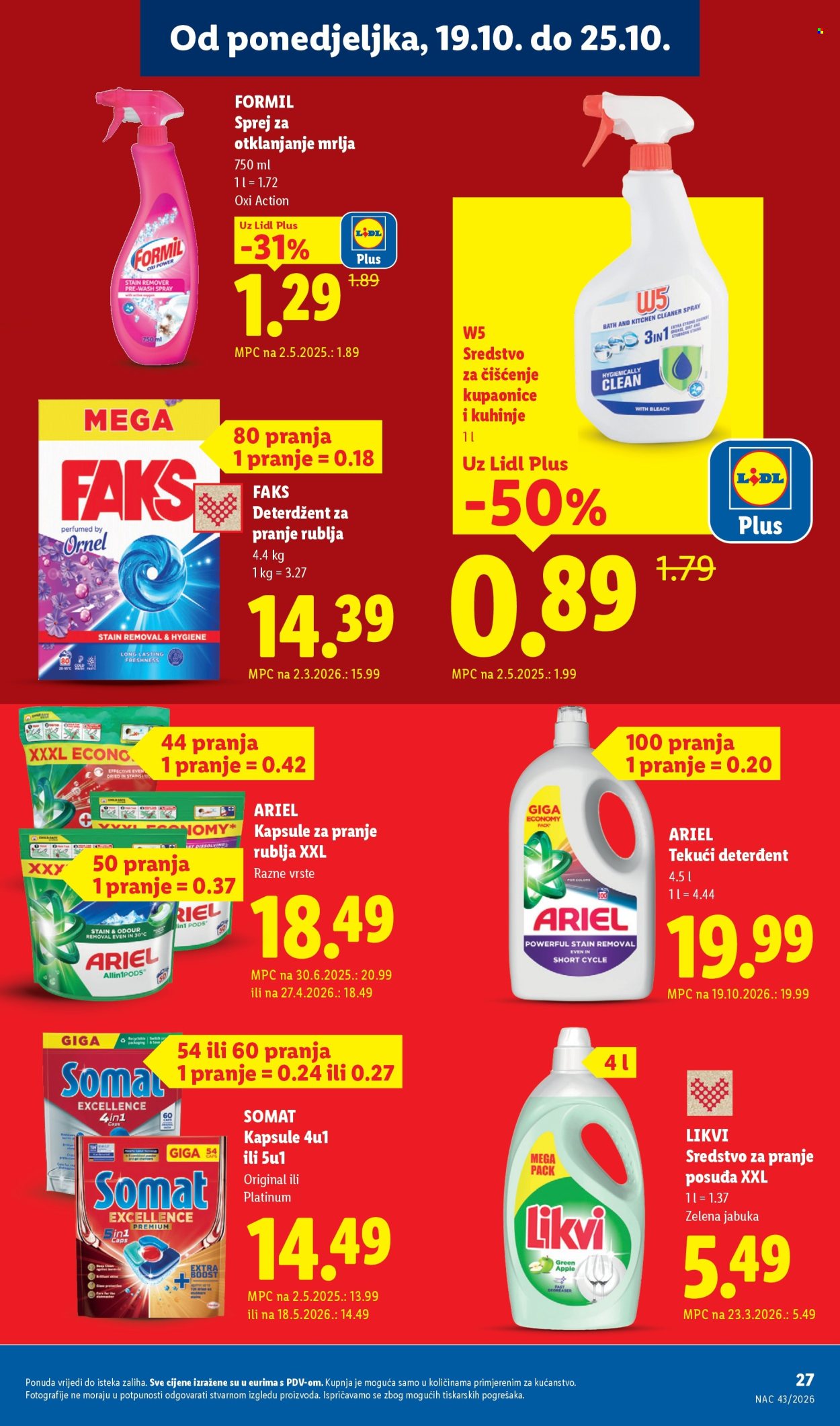 Leták Lidl - 19.10.2026 - 25.10.2026. Strana 27