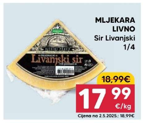 Sir livanjski 1/4