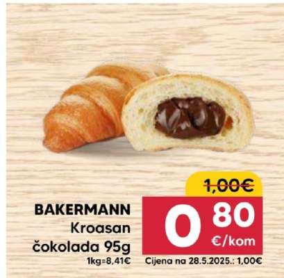 BAKERMANN Kroasan čokolada 95g