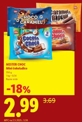 Mister Choc Mini čokoladice