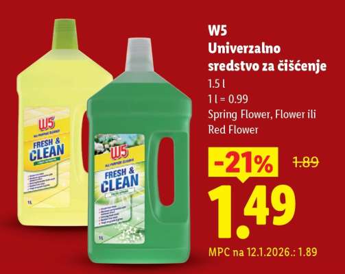 W5 Univerzalno sredstvo za čišćenje