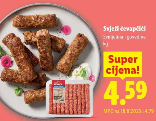 Svježi čevapčičí