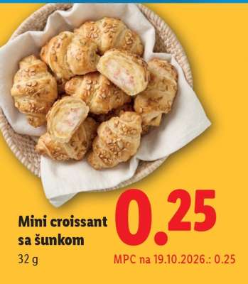 Mini croissant sa šunkom