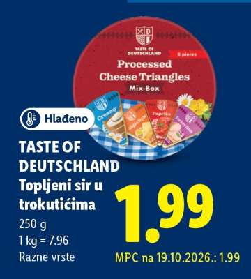 TASTE OF DEUTSCHLAND Topljeni sir u trokutićima
