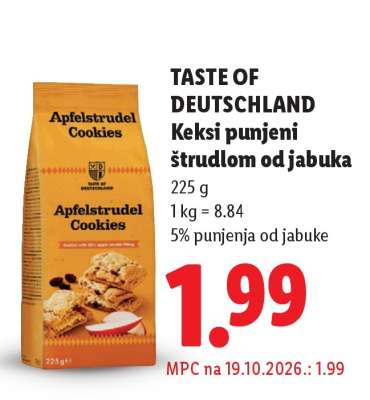 TASTE OF DEUTSCHLAND Keksi punjeni štrudlom od jabuka