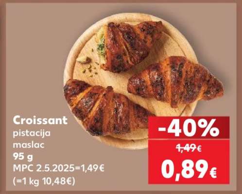 Croissant pistacija maslac 95 g