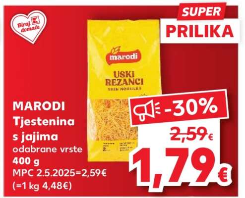 MARODI Tjestenina s jajima