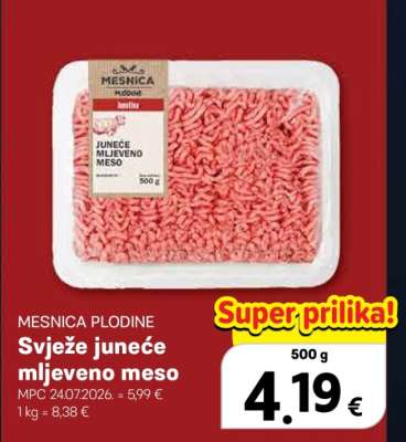 Svježe juneće mljeveno meso
