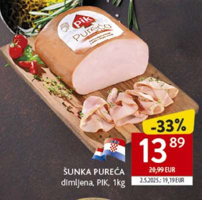 ŠUNKA PUREĆA DIMLJENA PIK 1kg
