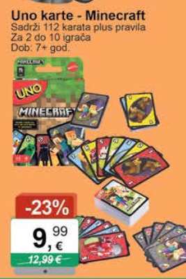 Uno karte - Minecraft