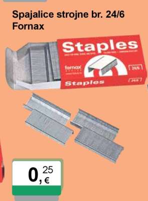 Spajalice strojne br. 24/6 Fornax