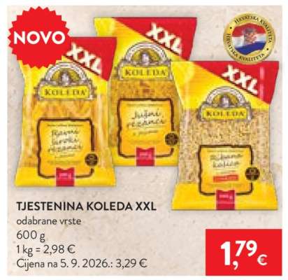 TJESTENINA KOLEDA XXL