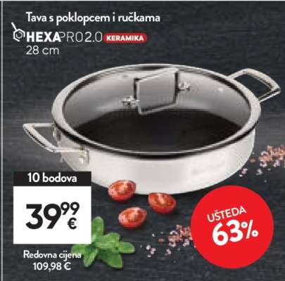 Tava s poklopcem i ručkama