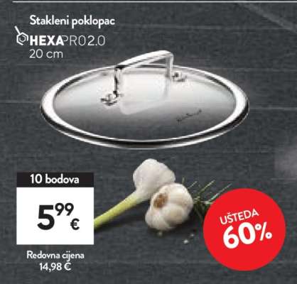 Stakleni poklopac HEXA PRO 2.0
