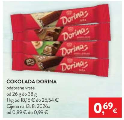 Čokolada Dorina