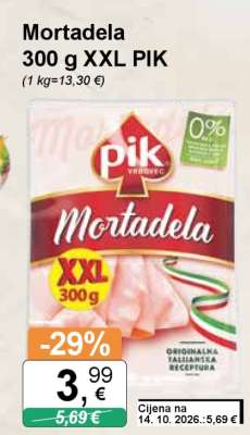 Mortadela 300 g XXL PIK