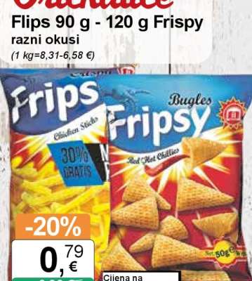Flips 90 g - 120 g Fripsy