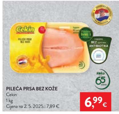 Pileća prsa bez kože