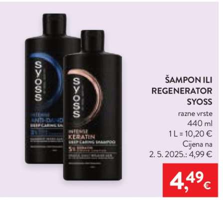 Šampon ili regenerator SYOSS