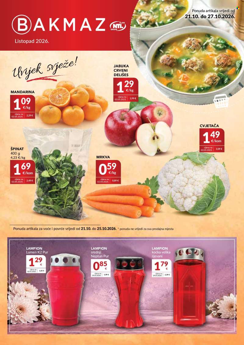 Bakmaz katalog - 21.10.2026. - 27.10.2026.