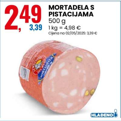MORTADELA S PISTACIJAMA