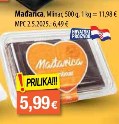 Mađarica, Mlinar, 500 g