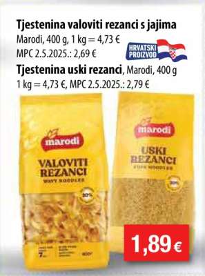 Tjestenina valoviti rezanci s jajima