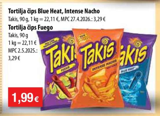 Tortilja čips Blue Heat, Intense Nacho