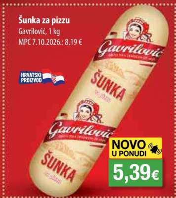 ŠUNKA ZA PIZZU