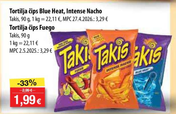 Tortilja čips Blue Heat, Intense Nacho