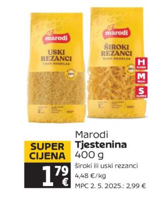 MARODI tjestenina