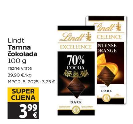 Lindt Tamna čokolada