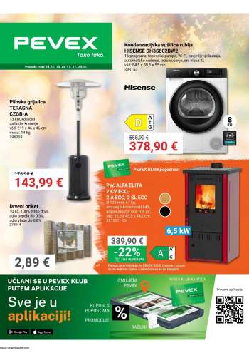 Pevex katalog - 22.10.2026. - 17.11.2026.