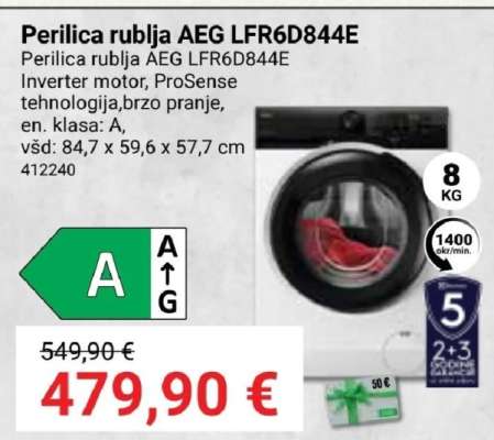 Perilica rublja AEG LFR6D844E