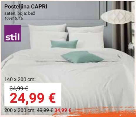 Posteljina CAPRI