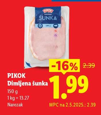 Pikok Dimljena šunka