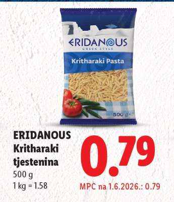 ERIDANOUS Kritharaki tjestenina
