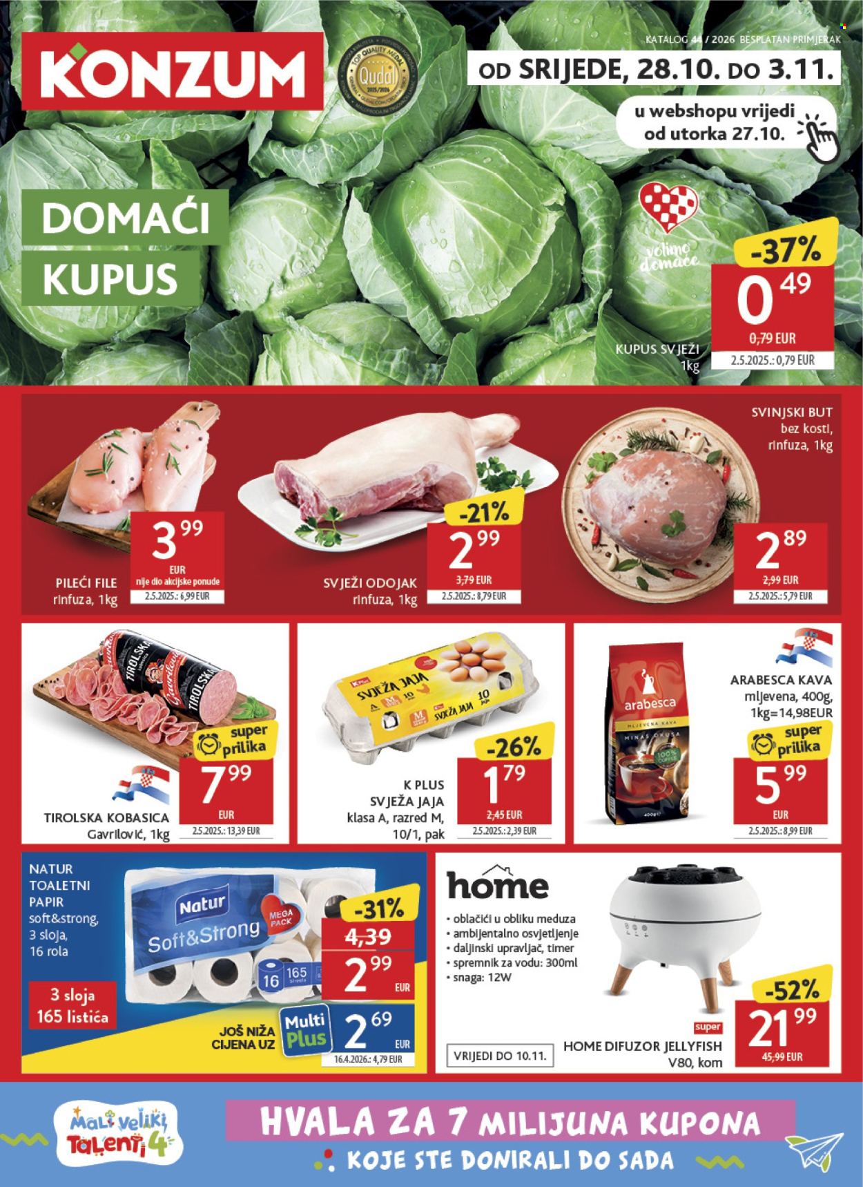 Konzum katalog - 28.10.2026. - 03.11.2026. Stranica 1