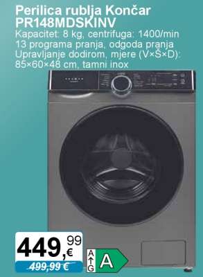 Perilica rublja Končar PR148MDSKINV