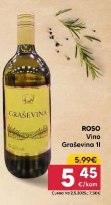 ROSO Vino Graševina 1l
