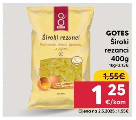 GOTES Široki rezanci 400g